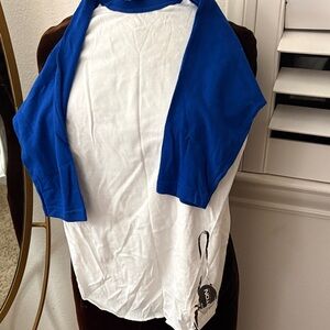 Easton Blue and White Raglan Shirt